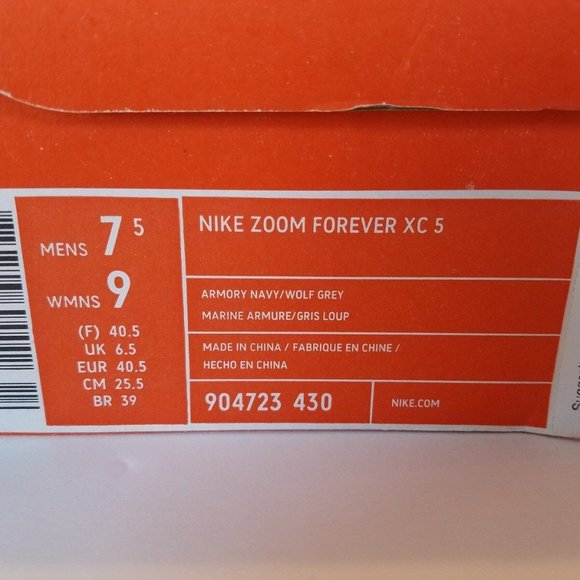 NIKE ZOOM UNISEX XC 5 Cross Country Racing Shoes NWT main image 5